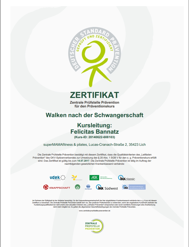 Fitness nach der Schwangerschaft Marburg