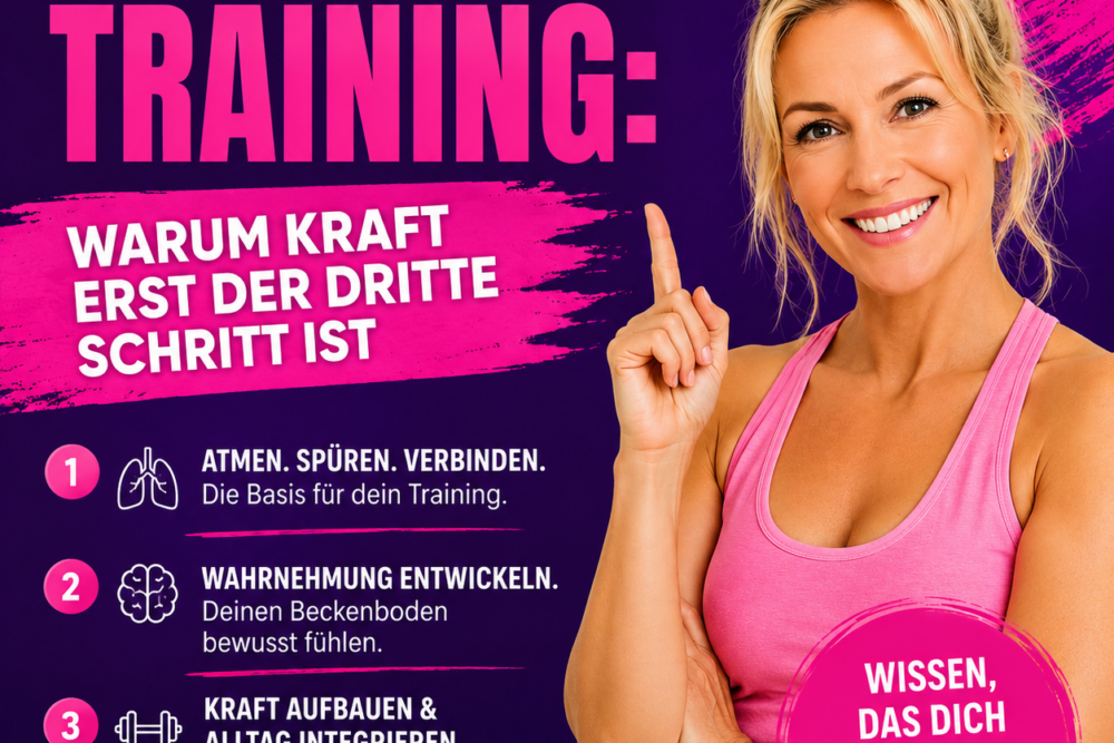 Beckenbodentraining erst Spüren dann kräftigen